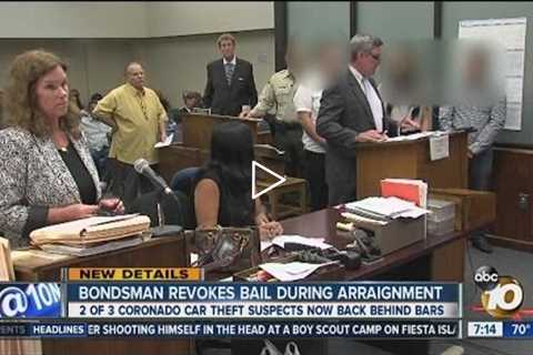 Bondsman revokes suspects' bail during arraignment