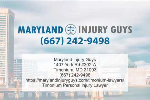 Workers' Compensation Lawyer Towson, MD - Maryland Injury Guys