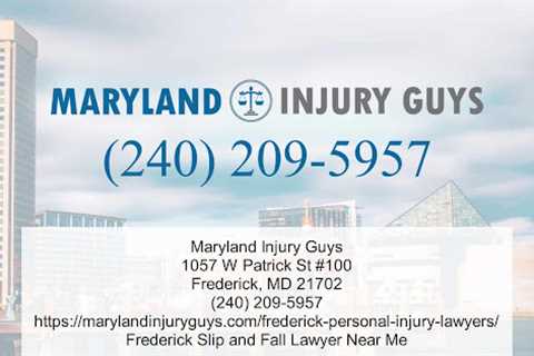 Personal Injury Lawyers Frederick, MD - Maryland Injury Guys