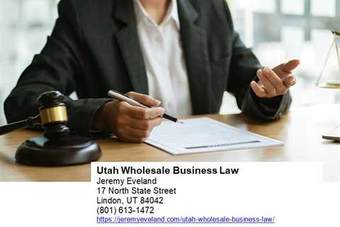 Utah Wholesale Business Law