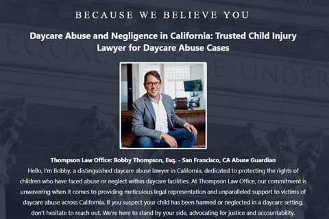 Daycare Sexual Abuse Lawyer Bobby Thompson San Francisco, CA