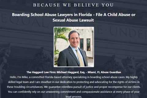 Boarding School Sexual Abuse Lawyer Mike Haggard Miami, FL