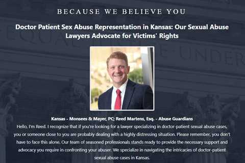 Doctor Sexual Abuse Lawyer Reed Martens Kansas - Abuse Guardian