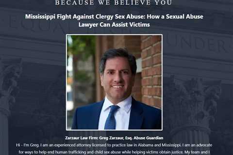 Clergy Abuse Lawyer Greg Zarzaur Jackson, MS