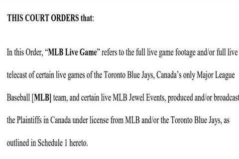 Federal Court Orders Canadian ISPs to Block Pirated MLB Live Streams