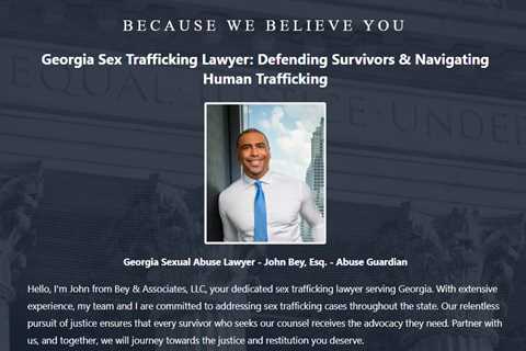 Sex Trafficking Lawyer John Bey Georgia