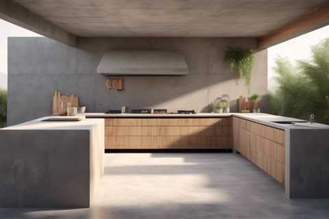 How Thick Should A Concrete Slab Be For An Outdoor Kitchen?