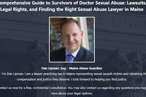 Doctor Abuse Lawyer Dan Lipman Maine - Abuse Guardian