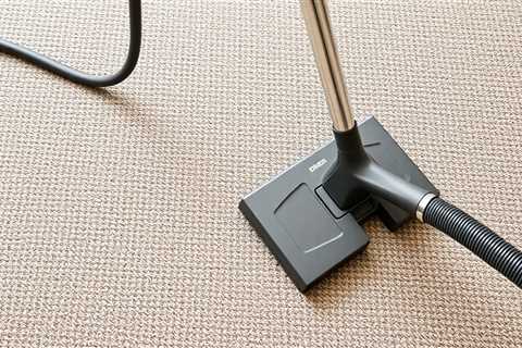 Carpet Cleaner Before Vacuuming