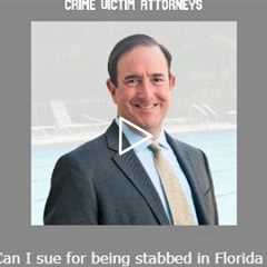 Can I sue for being stabbed in Florida   Michael Haggard