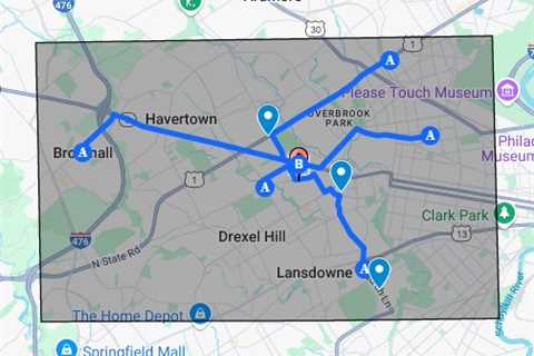 Work injury attorney Delaware County PA - Google My Maps