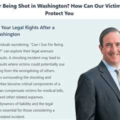 Can I Sue For Being Shot in Washington