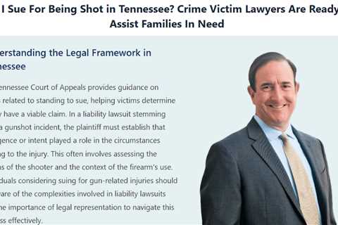 Can I Sue For Being Shot in Tennessee