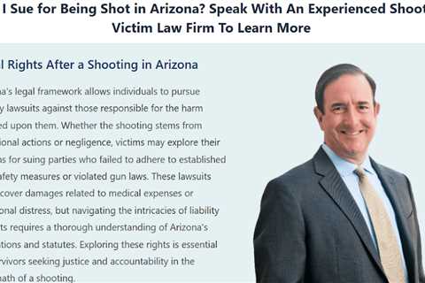 Can I Sue For Being Shot in Arizona