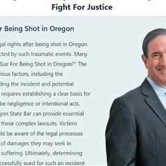 Can I Sue For Being Shot in Connecticut