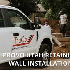 Provo Utah Retaining Wall Installation