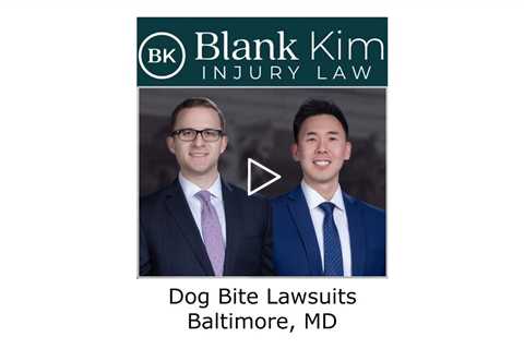 Dog Bite Lawsuits Baltimore, MD - Blank Kim Injury Law