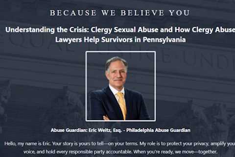 Clergy Abuse Lawyer PA - Eric Weitz · Wednesday, Jan 7 📸
